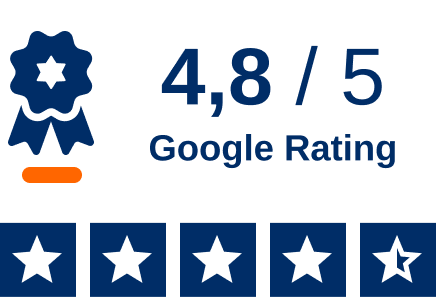 4,8/5 im Google Rating